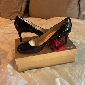 Christian Louboutin Simple Pump 70 Patent Calf 41.5 Excellent Condition